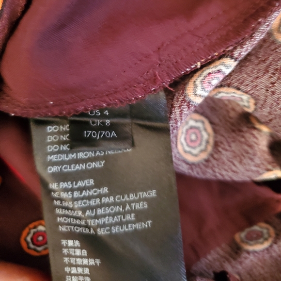 NWT Anthropologie Marsden Wide Leg Pants Office size 4 color Geo Print - Picture 9 of 10